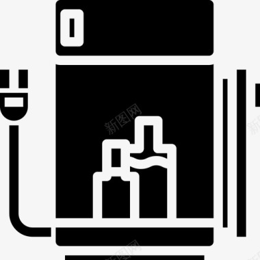 冰箱画册设计冰箱家用电器3固态图标图标