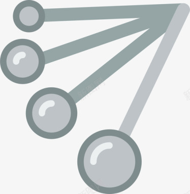 调料勺测量勺面包房132扁平图标图标