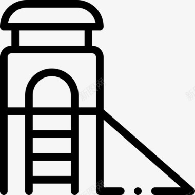 夏令营总动员滑梯夏令营11直线图标图标