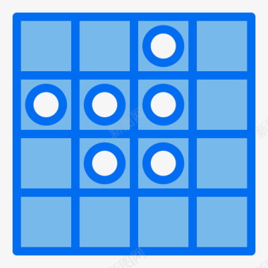 棋盘棋盘游戏30蓝色图标图标