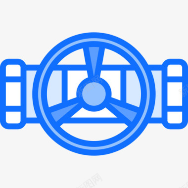 阀门阀门水管工14蓝色图标图标