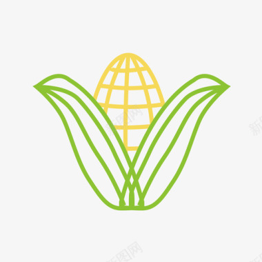 多色玉米图标
