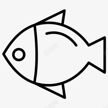 鱼动物池塘图标图标