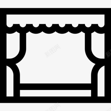 爱好戏剧业余爱好和自由时间16线性图标图标