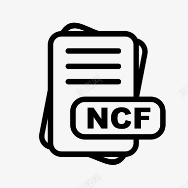 文件格式ncf文件扩展名文件格式文件类型集合图标包图标