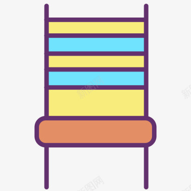 线性装饰椅子家具装饰4线性颜色图标图标