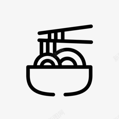 面条中餐快餐图标图标