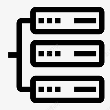 服务器网络连接数据库图标图标