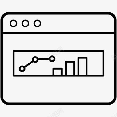 简历图表图表分析线图标图标