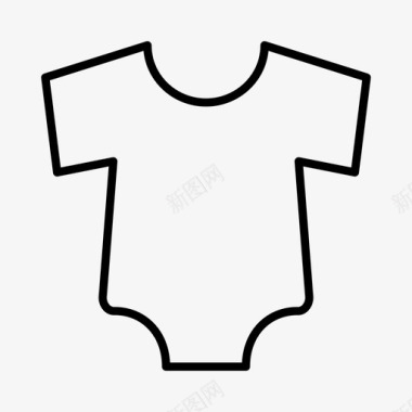 服装图标婴儿套装服装衣服图标图标