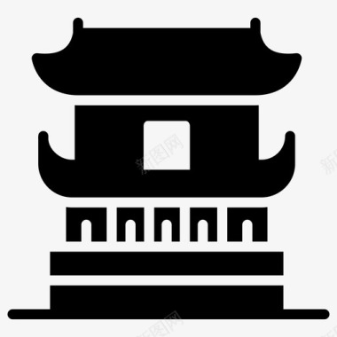和谐号故宫博物院北京地标北京纪念碑图标图标