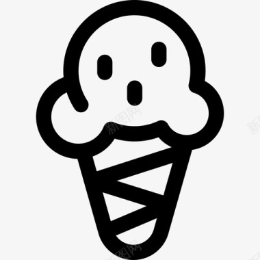 冰淇淋夏季销售14直式图标图标
