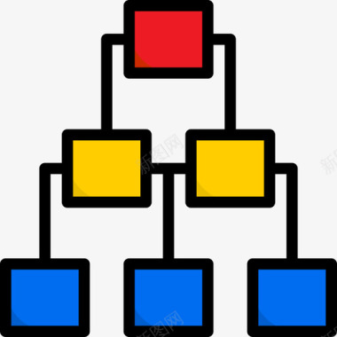 服务器服务器搜索引擎优化和商业4线性颜色图标图标