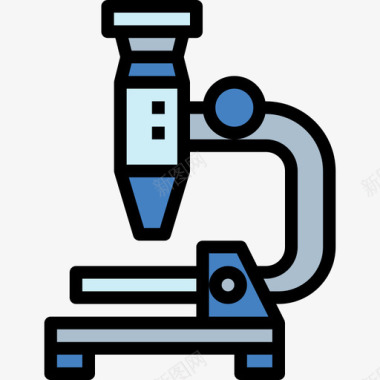 大学班长显微镜大学33线颜色图标图标