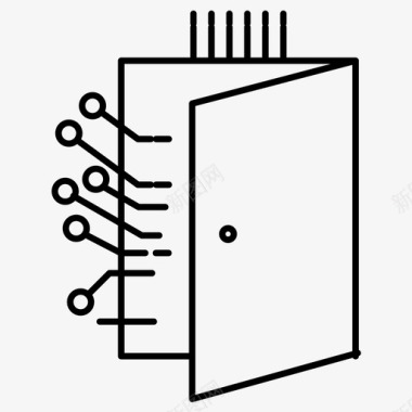 AI人工智能门电路人工智能常规线路集154图标图标