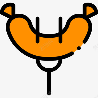 夏令营总动员香肠夏令营10号原色图标图标