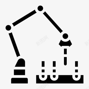 智能人工实验室人工智能手臂机器人图标图标