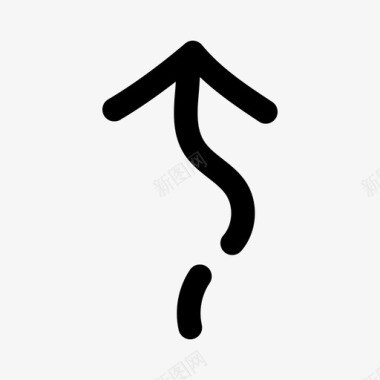 形壮箭头V形方向图标图标