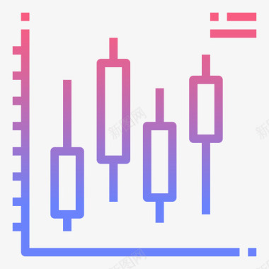 美元数据分析Box数据分析20线性梯度图标图标