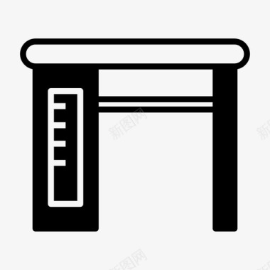 抽屉办公桌办公桌装饰家具图标图标