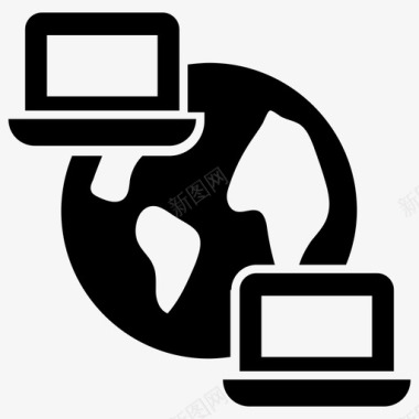 局域网网卡网络局域网广域网图标图标