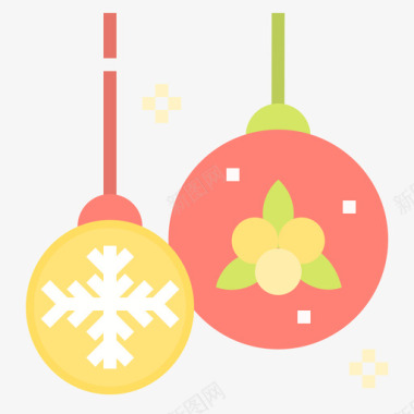 圣诞舞会冬季和圣诞节1平装图标图标