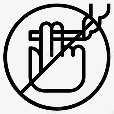 禁止吸烟香烟标牌图标图标