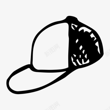 相框素描帽子棒球帽头枕图标图标