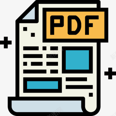 PDF文件设置Pdf文件和文档45线颜色图标图标