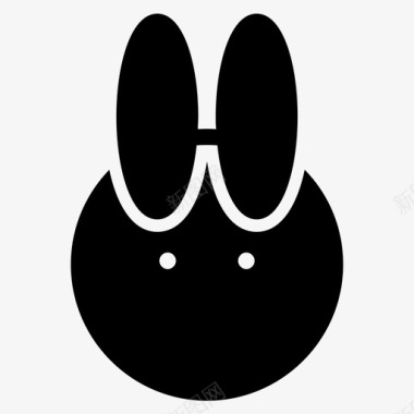 兔子动物小兔图标图标