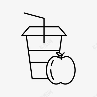 苹果汁杯子饮料图标图标