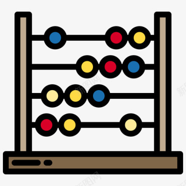 古算盘算盘127学校线颜色图标图标