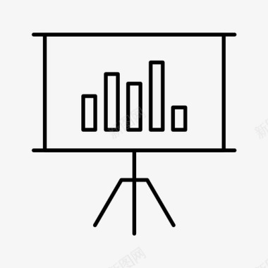 背景白板演示文稿板会议图标图标