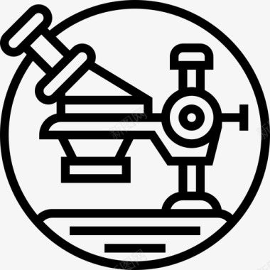 其他生物显微镜生物化学15线性图标图标