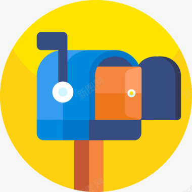 150邮箱递送150扁平图标图标