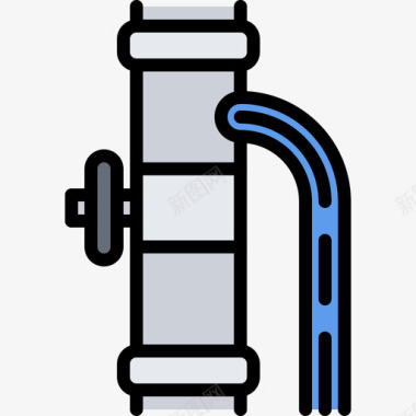 阀门阀门管道工13彩色图标图标