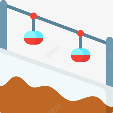 后车厢缆车车厢冬季自然15平房图标图标