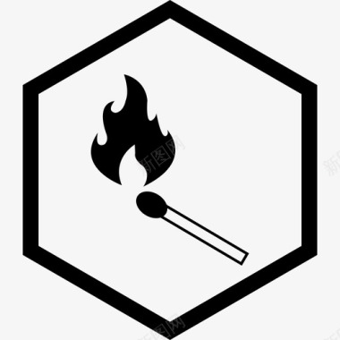 火红辣椒火柴火火柴棒图标图标