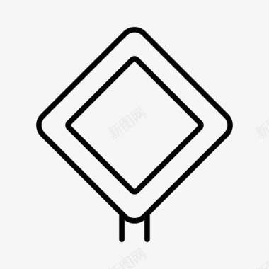 保龄球道路标志警告通勤者道路图标图标