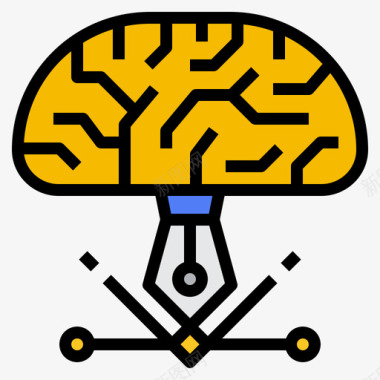 创意思考图案思考创意23线条色彩图标图标