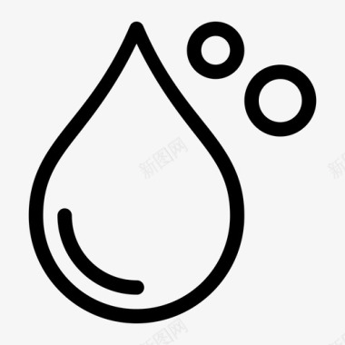雨水水饮料生态图标图标