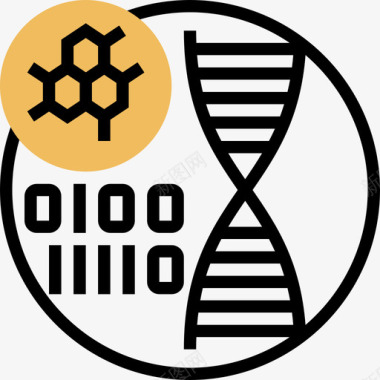 遗传遗传学生物化学14黄影图标图标