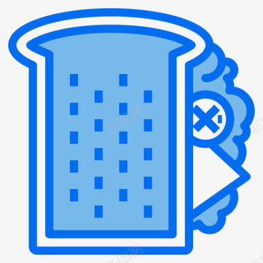 150三明治食物150蓝色图标图标