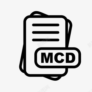 PDF文件格式mcd文件扩展名文件格式文件类型集合图标包图标