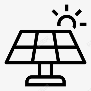 太阳能板太阳能能源太阳能板图标图标