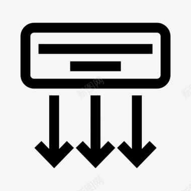 金属空调空调冷风冷却器图标图标