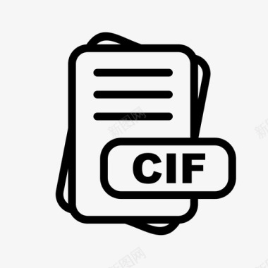 文件格式cif文件扩展名文件格式文件类型集合图标包图标