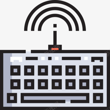 键盘教学键盘硬件21线性颜色图标图标