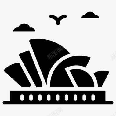 悉尼歌剧院景点悉尼歌剧院澳大利亚地标歌剧院图标图标