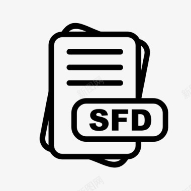 sfd文件扩展名文件格式文件类型集合图标包图标